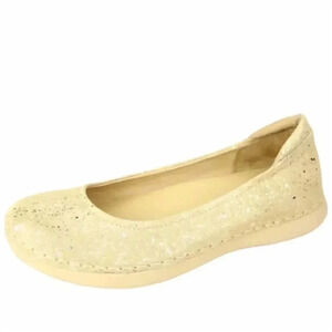 Alegria Petal Gold Flake Ballet Shoes